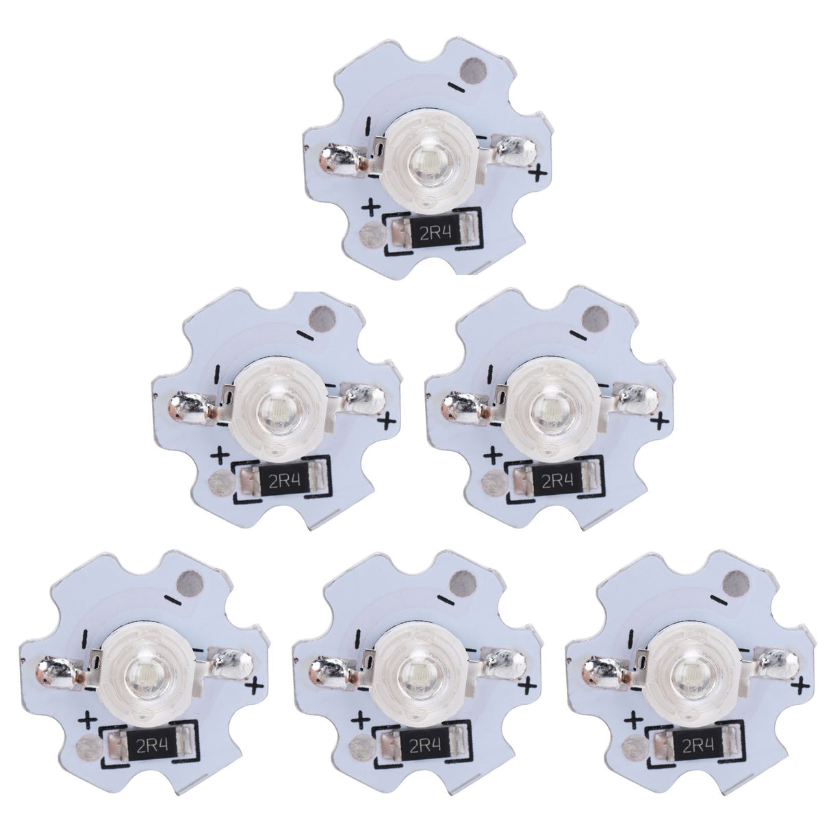 25Pcs 5V LED Chips 200LM 3W High Power LED Lamp Beads for DIY Lighting FixturesBlue Light 455‑460NM