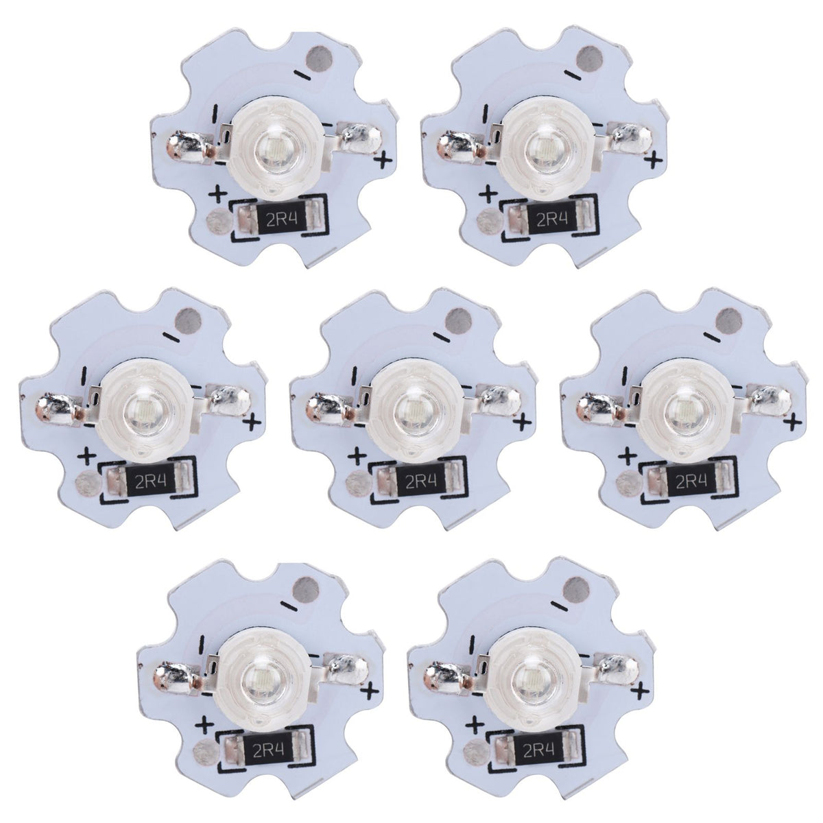 25Pcs 5V LED Chips 200LM 3W High Power LED Lamp Beads for DIY Lighting FixturesBlue Light 455‑460NM