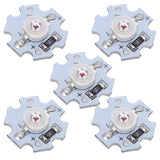 25Pcs 5V LED Chips 200LM 3W High Power LED Lamp Beads for DIY Lighting FixturesRed Light 620‑625NM - Front View