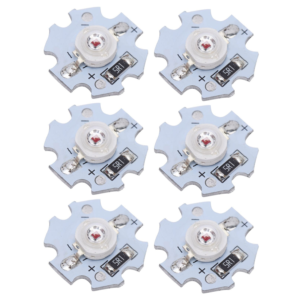 25Pcs 5V LED Chips 200LM 3W High Power LED Lamp Beads for DIY Lighting FixturesRed Light 620‑625NM