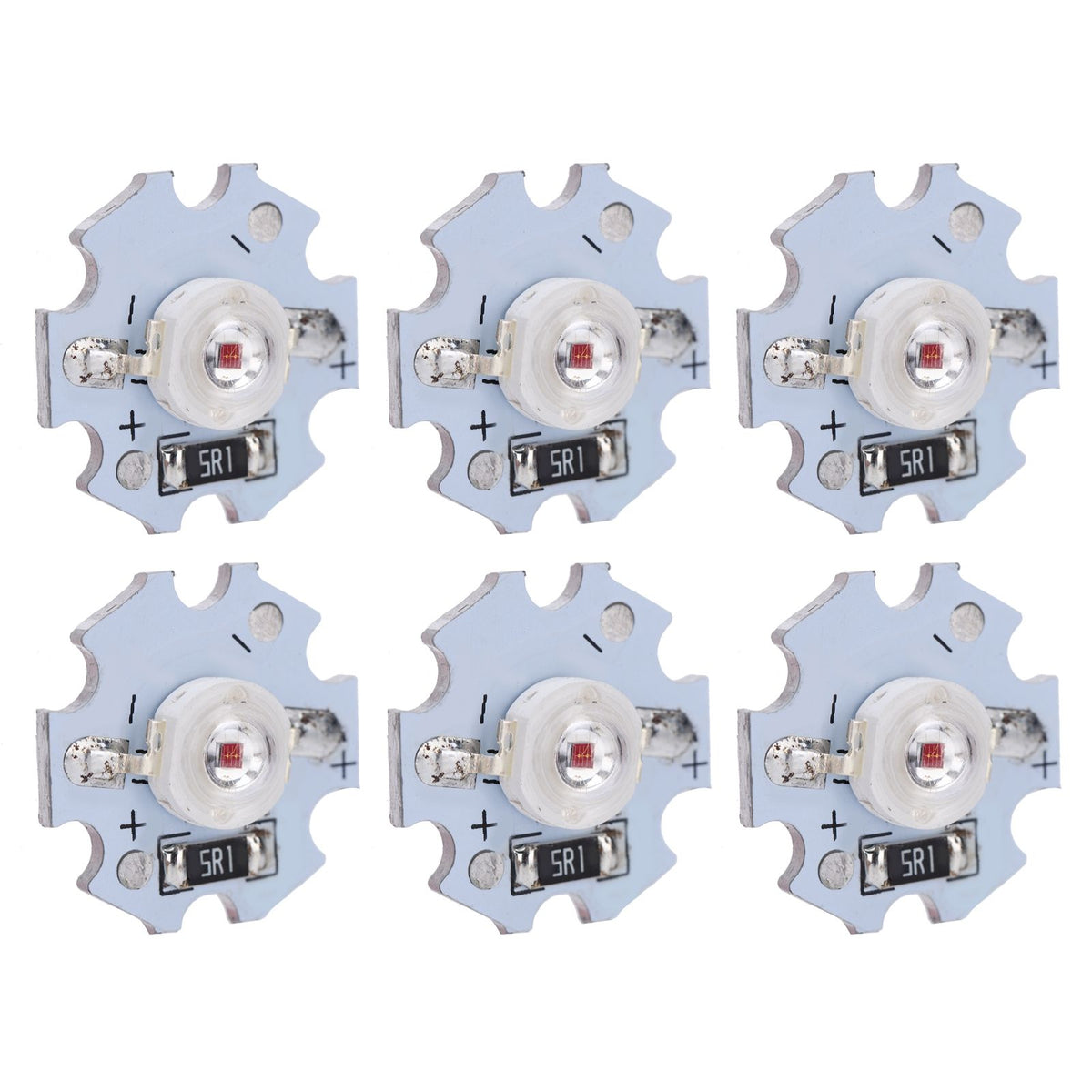 25Pcs 5V LED Chips 200LM 3W High Power LED Lamp Beads for DIY Lighting FixturesRed Light 620‑625NM
