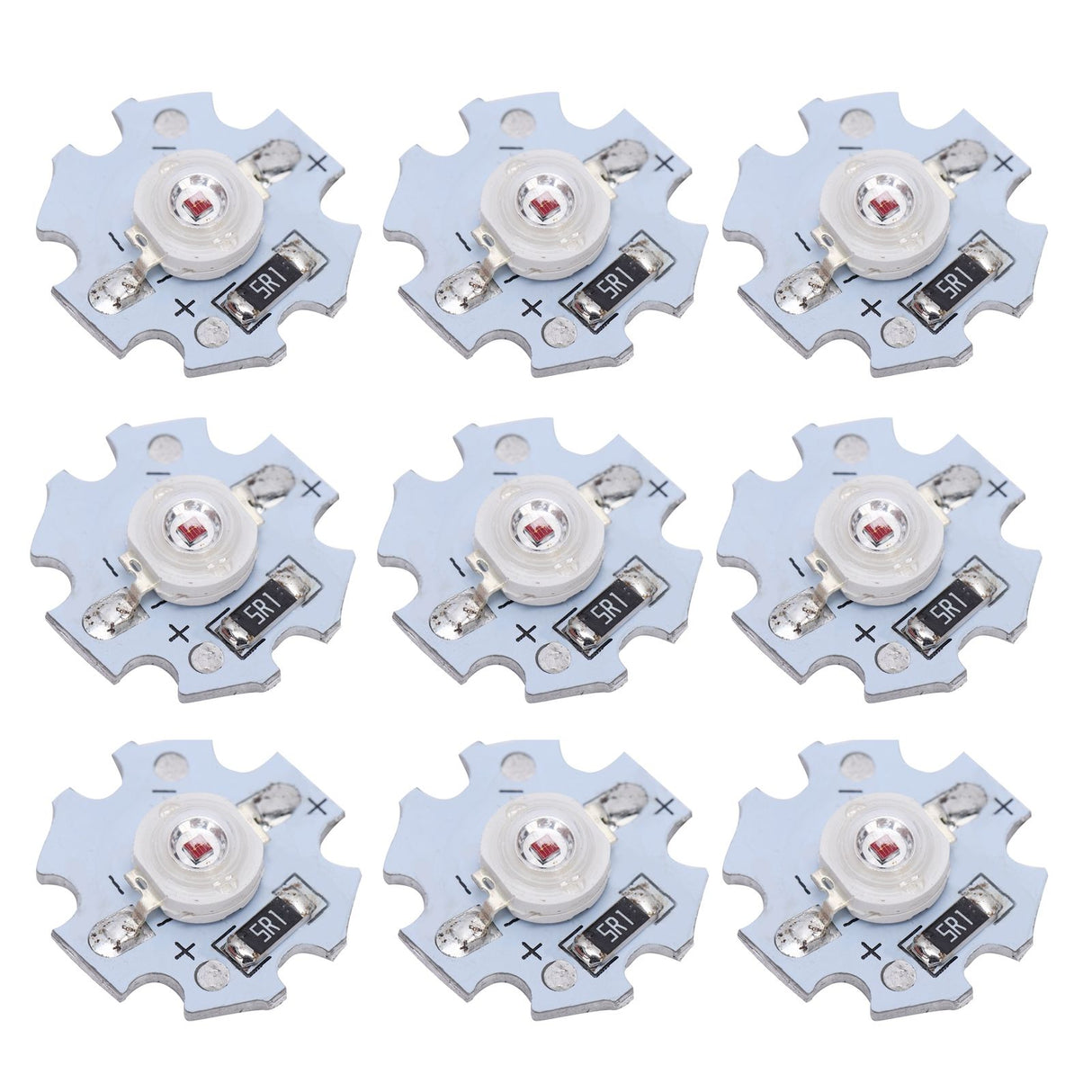 25Pcs 5V LED Chips 200LM 3W High Power LED Lamp Beads for DIY Lighting FixturesRed Light 620‑625NM