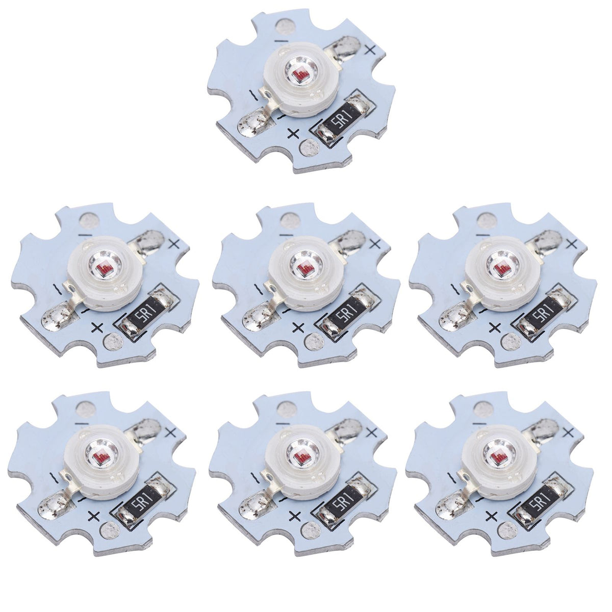 25Pcs 5V LED Chips 200LM 3W High Power LED Lamp Beads for DIY Lighting FixturesRed Light 620‑625NM