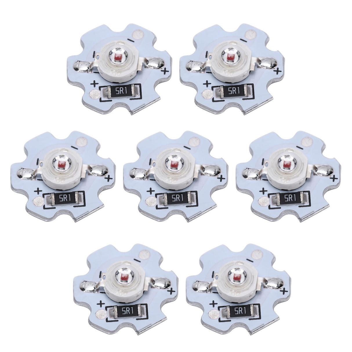25Pcs 5V LED Chips 200LM 3W High Power LED Lamp Beads for DIY Lighting FixturesRed Light 620‑625NM
