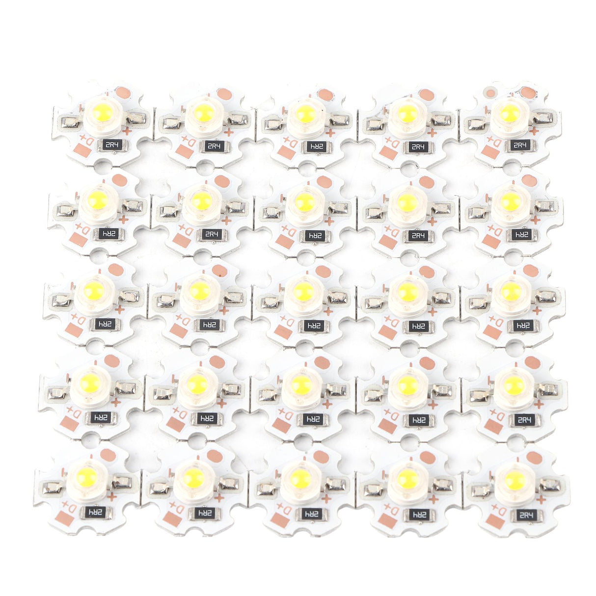 25Pcs 5V LED Chips 200LM 3W High Power LED Lamp Beads for DIY Lighting FixturesWarm White 3000‑3200K