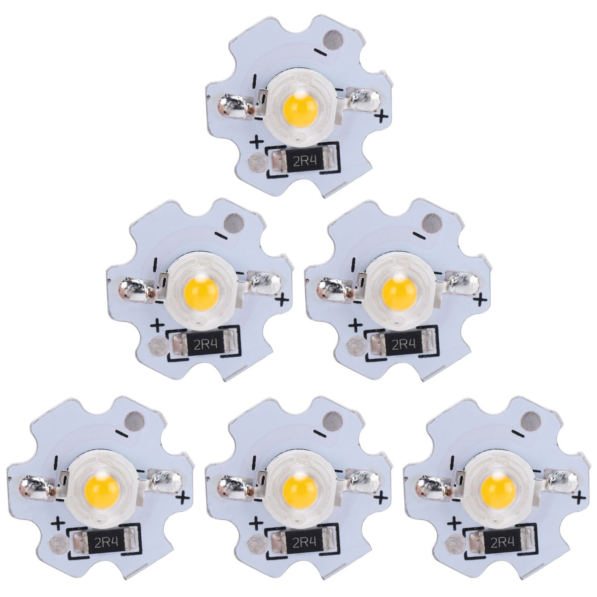25Pcs 5V LED Chips 200LM 3W High Power LED Lamp Beads for DIY Lighting FixturesWarm White 3000‑3200K