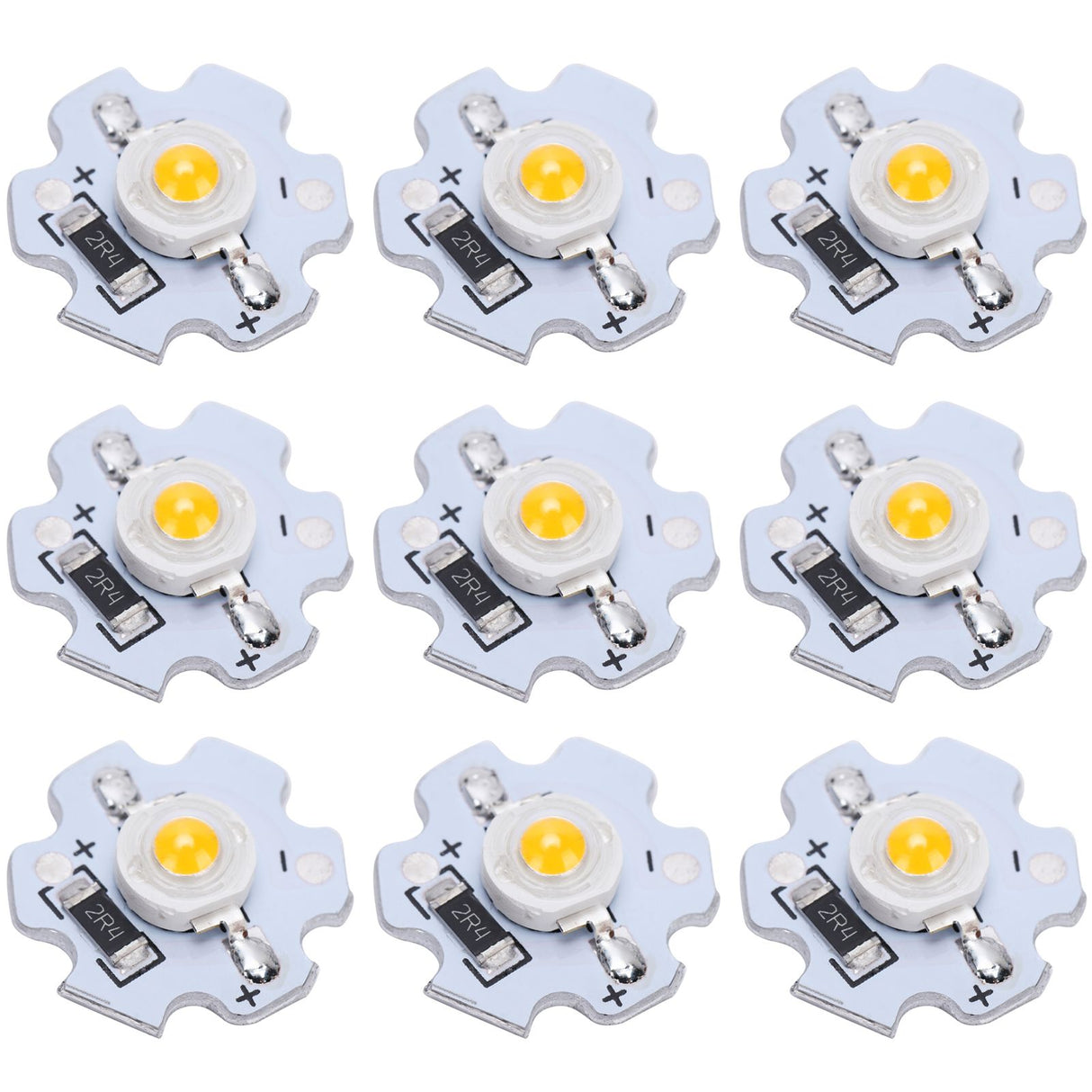 25Pcs 5V LED Chips 200LM 3W High Power LED Lamp Beads for DIY Lighting FixturesWarm White 3000‑3200K