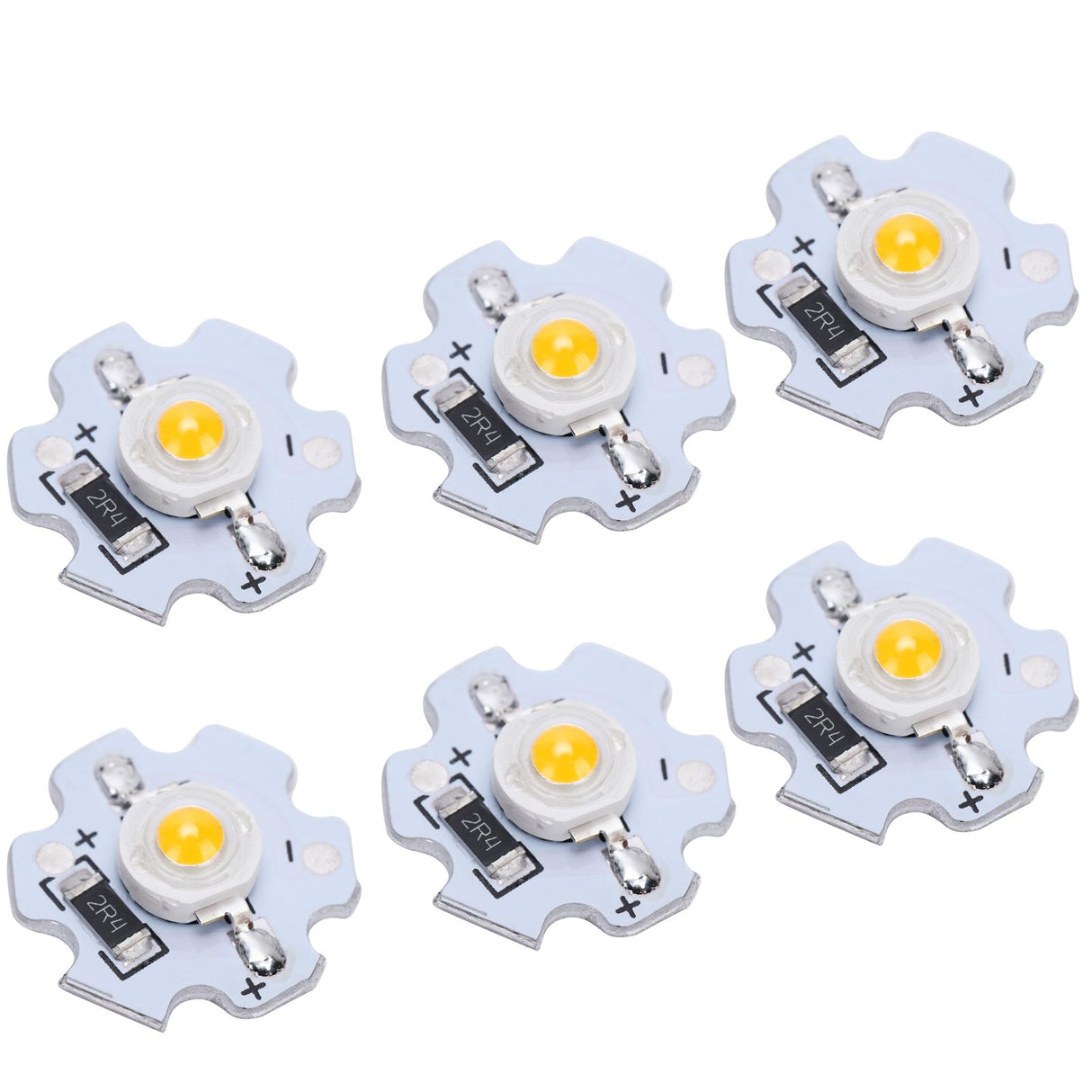 25Pcs 5V LED Chips 200LM 3W High Power LED Lamp Beads for DIY Lighting FixturesWarm White 3000‑3200K