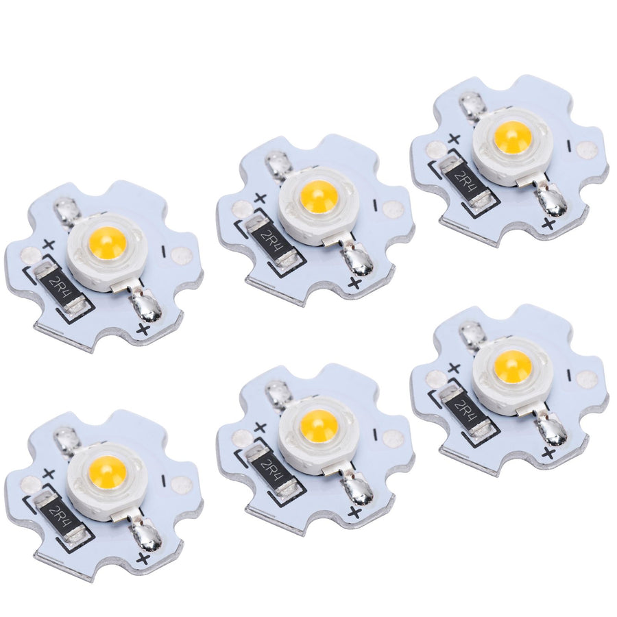 25Pcs 5V LED Chips 200LM 3W High Power LED Lamp Beads for DIY Lighting FixturesWarm White 3000‑3200K