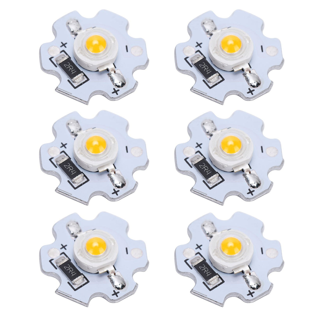 25Pcs 5V LED Chips 200LM 3W High Power LED Lamp Beads for DIY Lighting FixturesWarm White 3000‑3200K