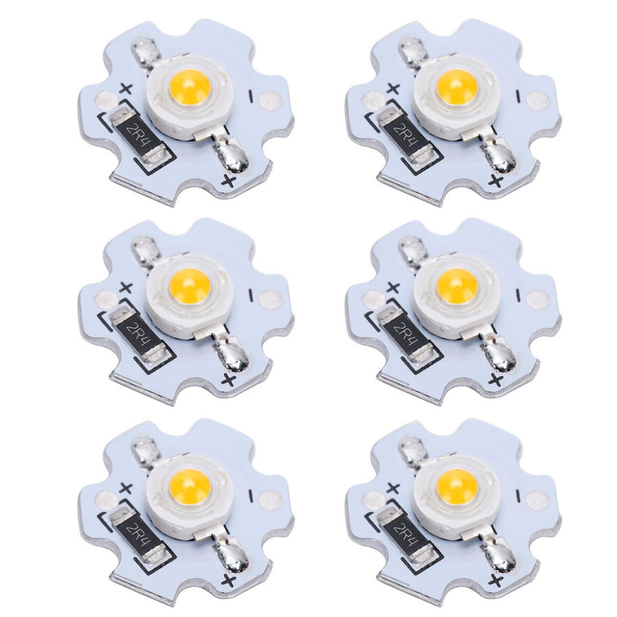 25Pcs 5V LED Chips 200LM 3W High Power LED Lamp Beads for DIY Lighting FixturesWarm White 3000‑3200K
