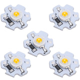 25Pcs 5V LED Chips 200LM 3W High Power LED Lamp Beads for DIY Lighting FixturesWarm White 3000‑3200K