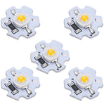 25Pcs 5V LED Chips 200LM 3W High Power LED Lamp Beads for DIY Lighting FixturesWarm White 3000‑3200K