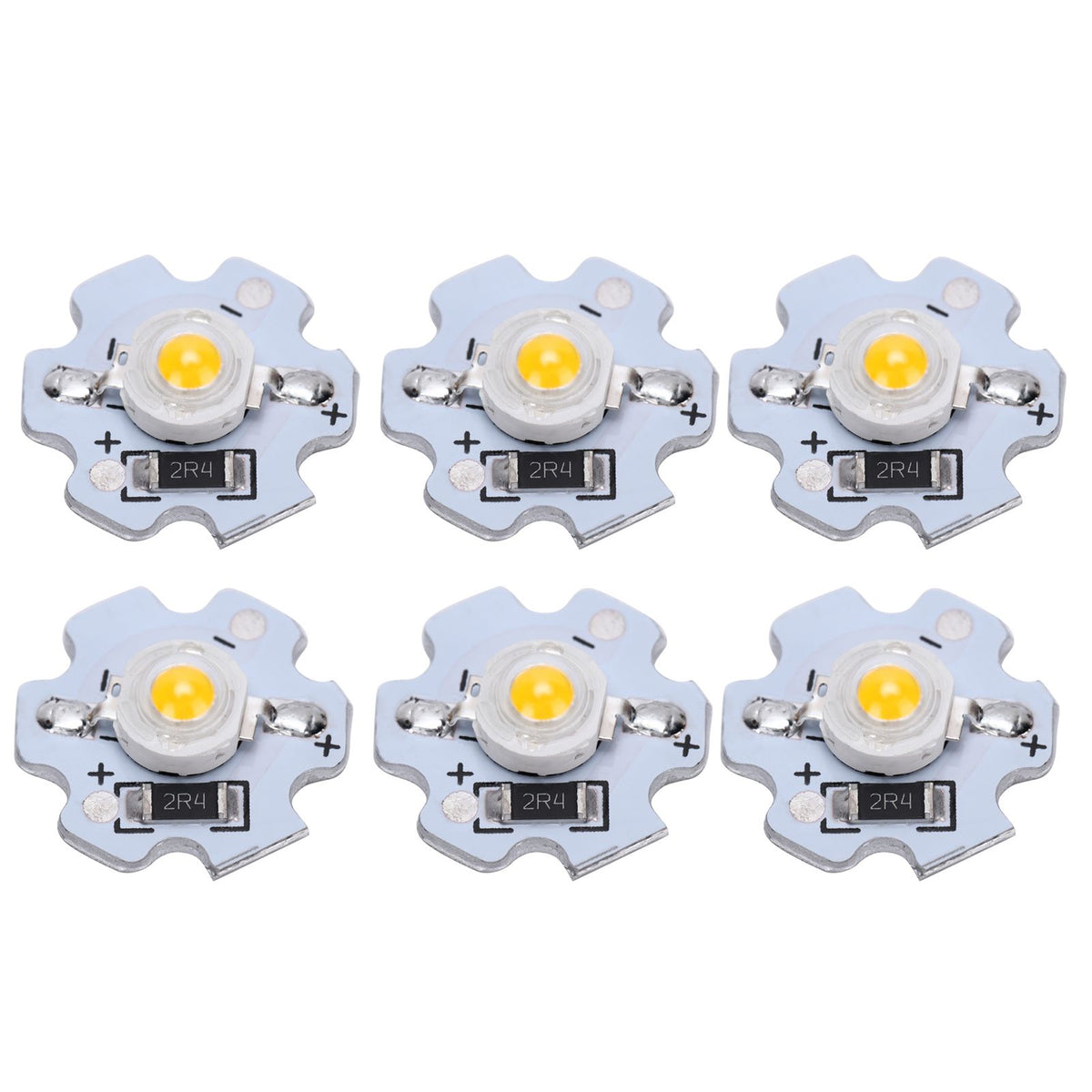 25Pcs 5V LED Chips 200LM 3W High Power LED Lamp Beads for DIY Lighting FixturesWarm White 3000‑3200K