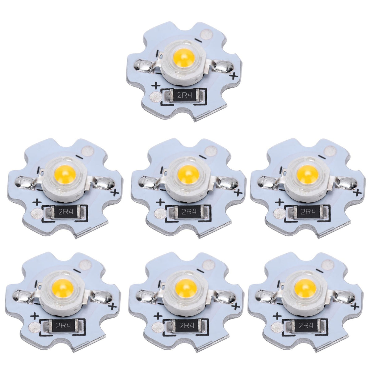 25Pcs 5V LED Chips 200LM 3W High Power LED Lamp Beads for DIY Lighting FixturesWarm White 3000‑3200K