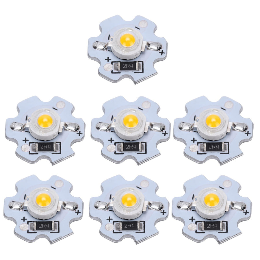 25Pcs 5V LED Chips 200LM 3W High Power LED Lamp Beads for DIY Lighting FixturesWarm White 3000‑3200K