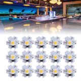 25Pcs 5V LED Chips 200LM 3W High Power LED Lamp Beads for DIY Lighting FixturesWarm White 3000‑3200K