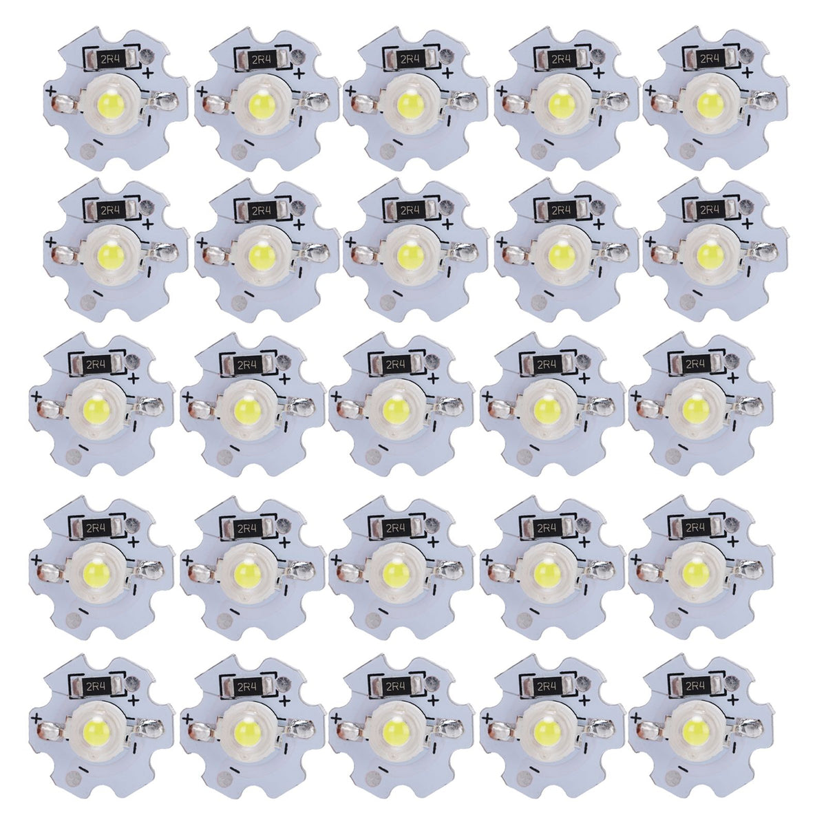 25Pcs 5V LED Chips 200LM 3W High Power LED Lamp Beads for DIY Lighting FixturesPure White 6000‑6500K