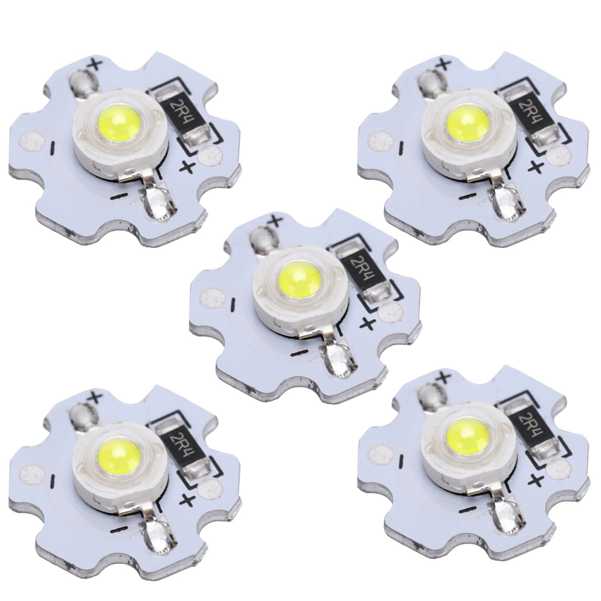 25Pcs 5V LED Chips 200LM 3W High Power LED Lamp Beads for DIY Lighting FixturesPure White 6000‑6500K