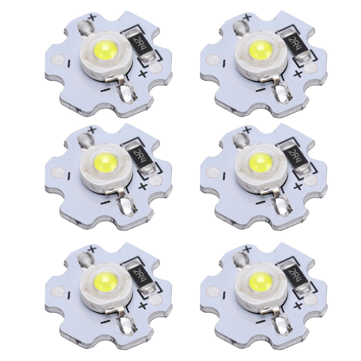 25Pcs 5V LED Chips 200LM 3W High Power LED Lamp Beads for DIY Lighting FixturesPure White 6000‑6500K