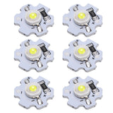 25Pcs 5V LED Chips 200LM 3W High Power LED Lamp Beads for DIY Lighting FixturesPure White 6000‑6500K