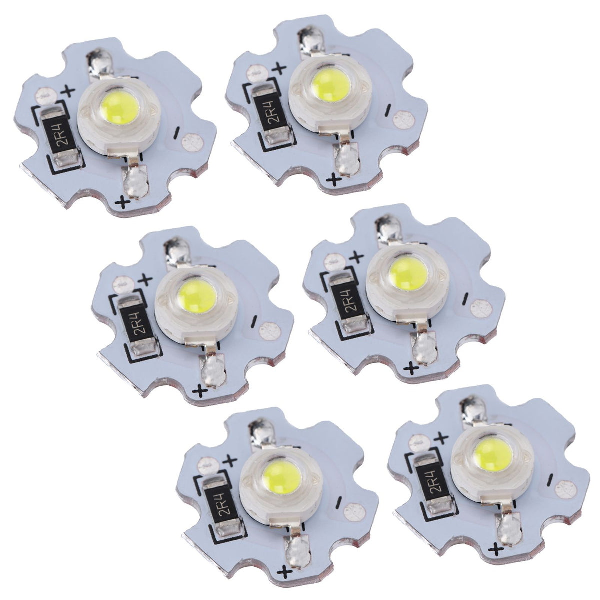 25Pcs 5V LED Chips 200LM 3W High Power LED Lamp Beads for DIY Lighting FixturesPure White 6000‑6500K