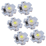 25Pcs 5V LED Chips 200LM 3W High Power LED Lamp Beads for DIY Lighting FixturesPure White 6000‑6500K - Top-Down View