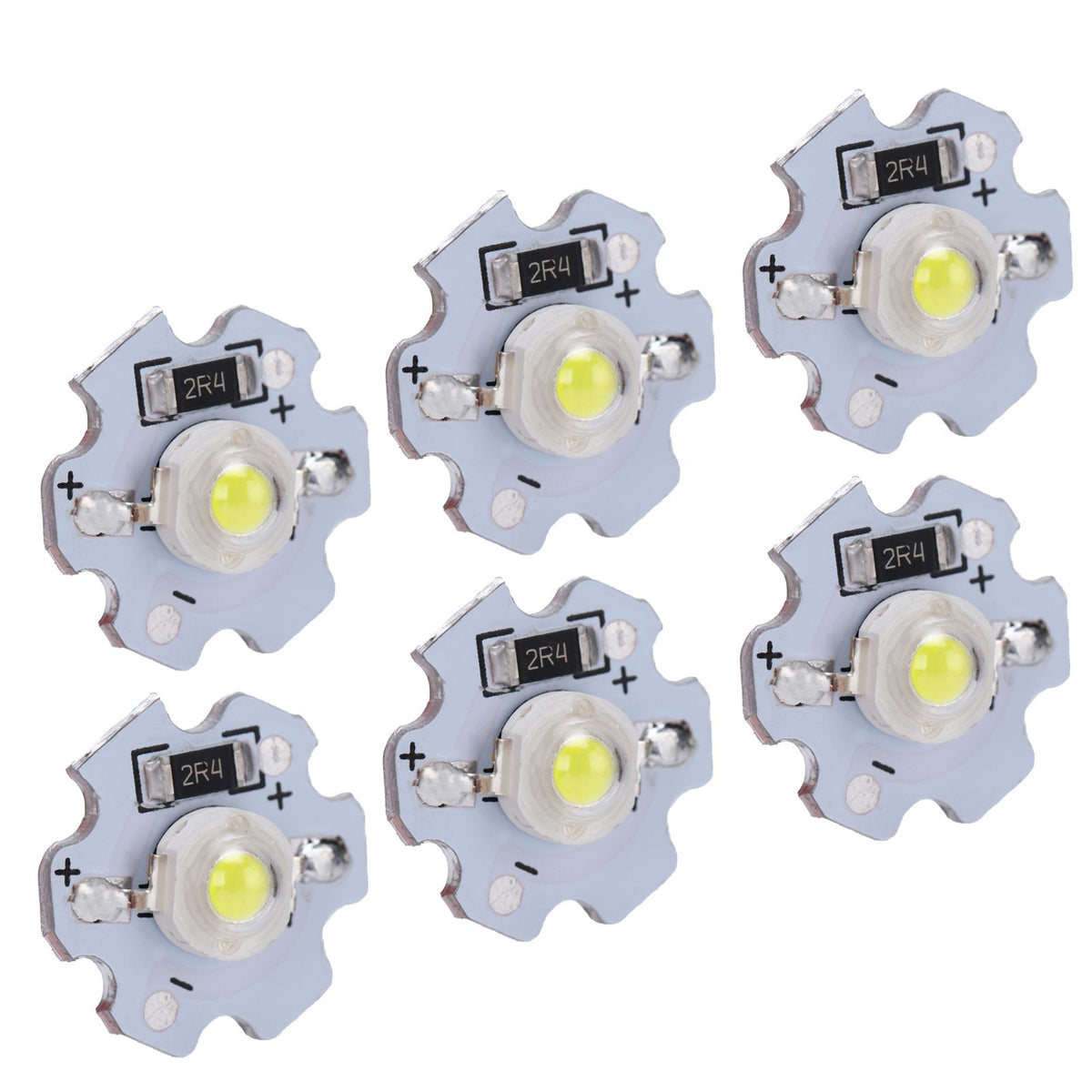 25Pcs 5V LED Chips 200LM 3W High Power LED Lamp Beads for DIY Lighting FixturesPure White 6000‑6500K