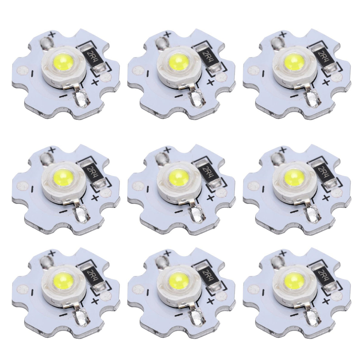 25Pcs 5V LED Chips 200LM 3W High Power LED Lamp Beads for DIY Lighting FixturesPure White 6000‑6500K