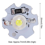 25Pcs 5V LED Chips 200LM 3W High Power LED Lamp Beads for DIY Lighting FixturesPure White 6000‑6500K - Extra Image