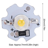 25Pcs 5V LED Chips 200LM 3W High Power LED Lamp Beads for DIY Lighting FixturesNatural Light 4000‑4500K - Extra Image