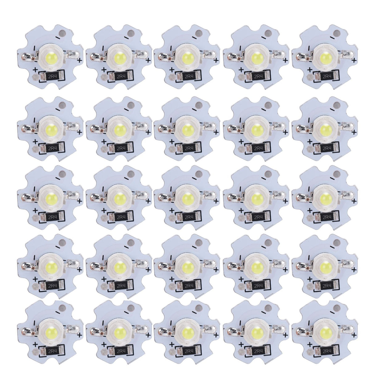 25Pcs 5V LED Chips 200LM 3W High Power LED Lamp Beads for DIY Lighting FixturesCold White 10000K