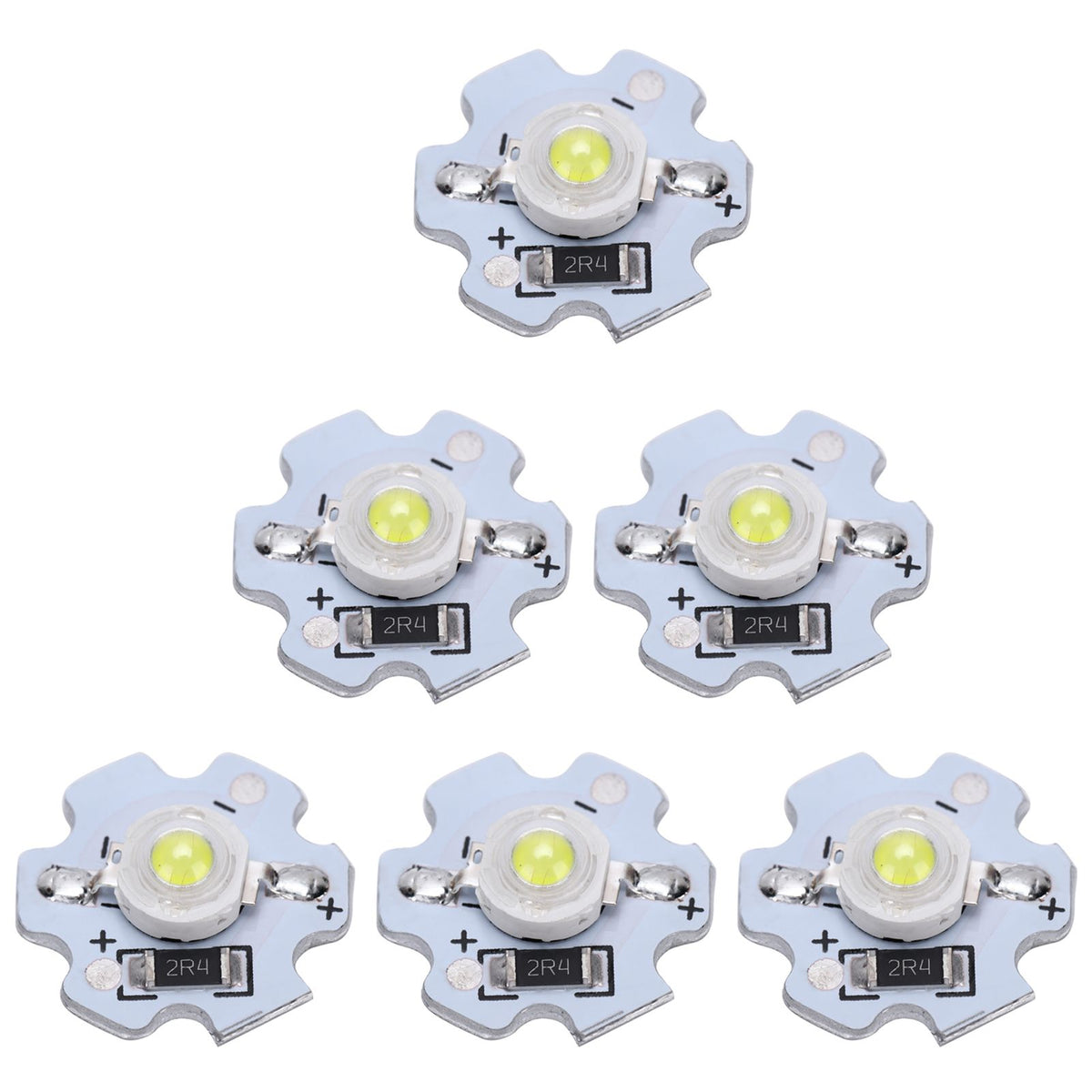 25Pcs 5V LED Chips 200LM 3W High Power LED Lamp Beads for DIY Lighting FixturesCold White 10000K