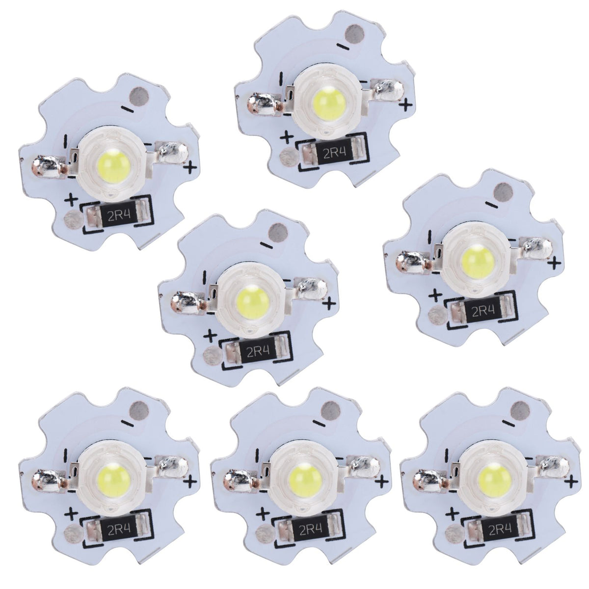 25Pcs 5V LED Chips 200LM 3W High Power LED Lamp Beads for DIY Lighting FixturesCold White 10000K