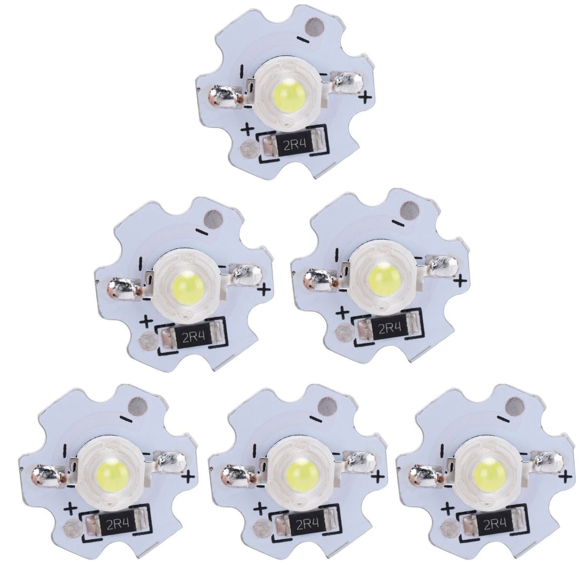 25Pcs 5V LED Chips 200LM 3W High Power LED Lamp Beads for DIY Lighting FixturesCold White 10000K