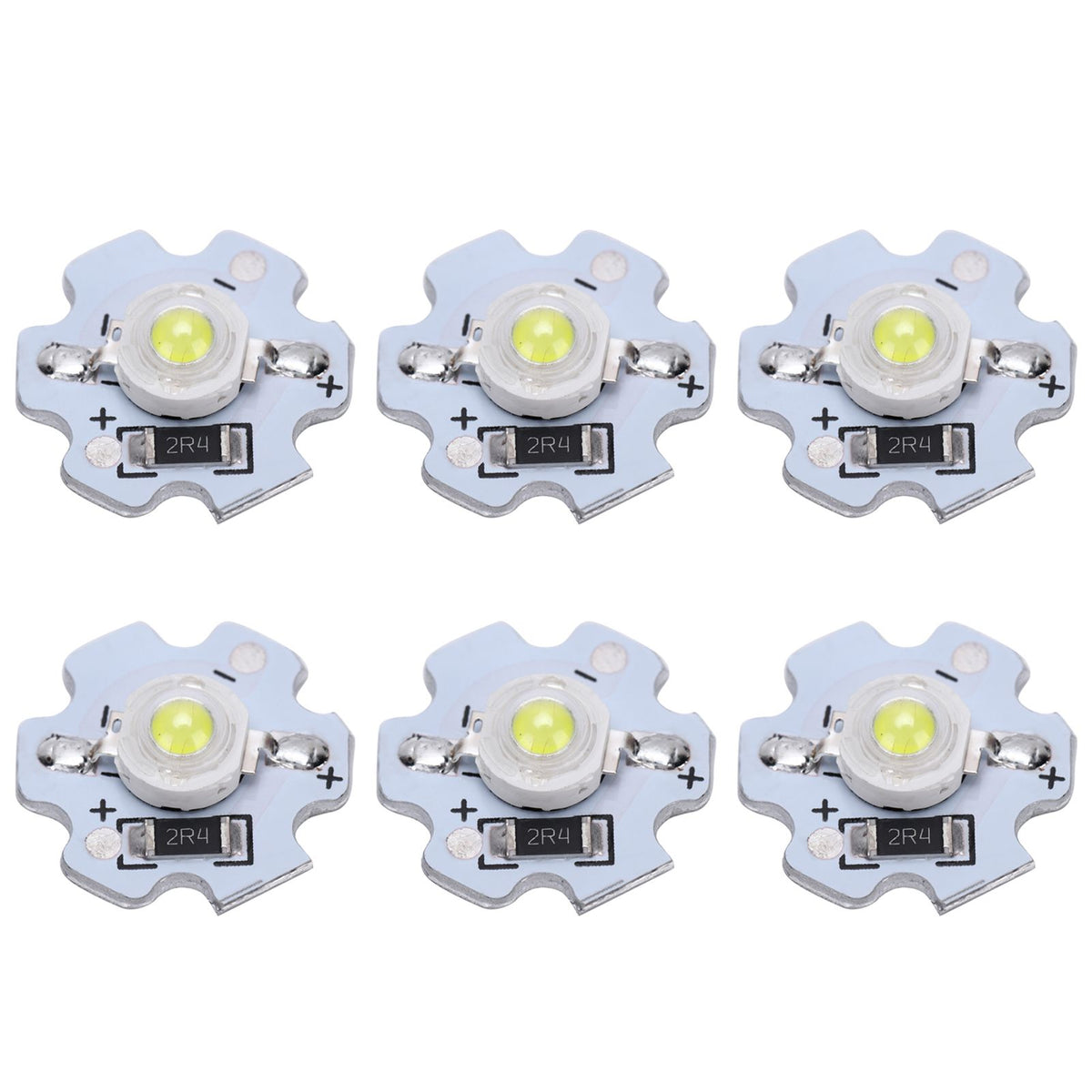 25Pcs 5V LED Chips 200LM 3W High Power LED Lamp Beads for DIY Lighting FixturesCold White 10000K