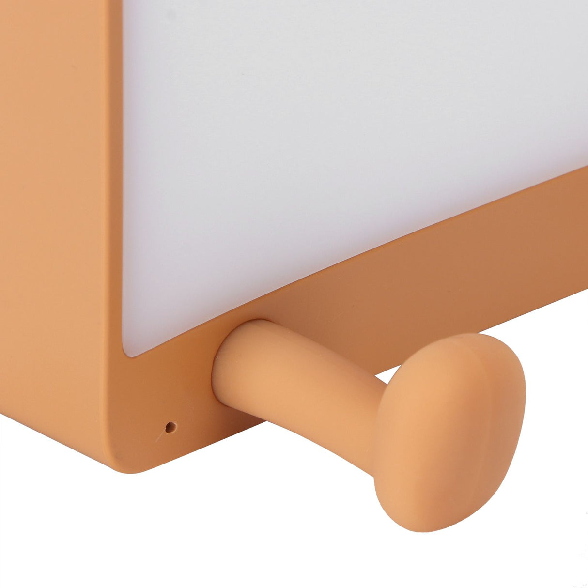 USB Night Light Mini Cute Cartoon Bread‑Shaped Bedside Lamp Phone Holder Stand Brown