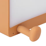 USB Night Light Mini Cute Cartoon Bread‑Shaped Bedside Lamp Phone Holder Stand Brown