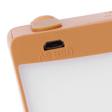 USB Night Light Mini Cute Cartoon Bread‑Shaped Bedside Lamp Phone Holder Stand Brown - Extra Image
