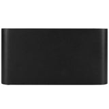LED Wall Lamp 12W COB Aluminum Outdoor Garden Light Fixture IP65 Waterproof AC85-265V(Black Shell White Light ) - Side View