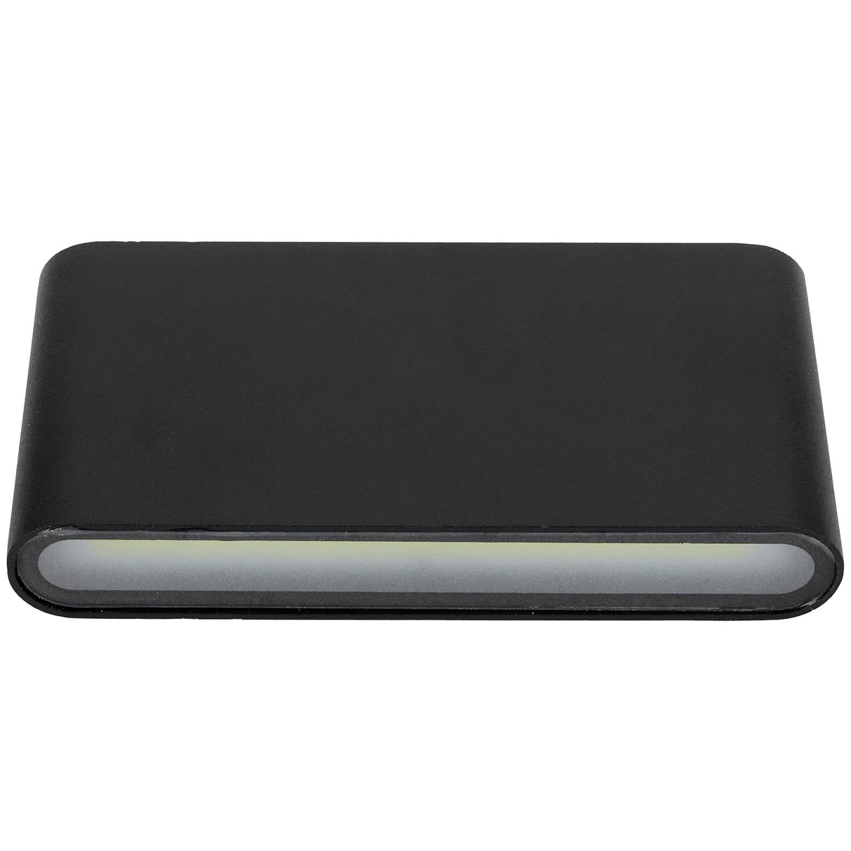 LED Wall Lamp 12W COB Aluminum Outdoor Garden Light Fixture IP65 Waterproof AC85-265V(Black Shell White Light )