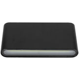LED Wall Lamp 12W COB Aluminum Outdoor Garden Light Fixture IP65 Waterproof AC85-265V(Black Shell White Light ) - Close-Up Angle