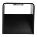 LED Wall Light Outdoor Waterproof IP65 Porch Garden Wall Bedroom Bedside Lamp AC85‑265V 3WBlack Shell Warm White Light