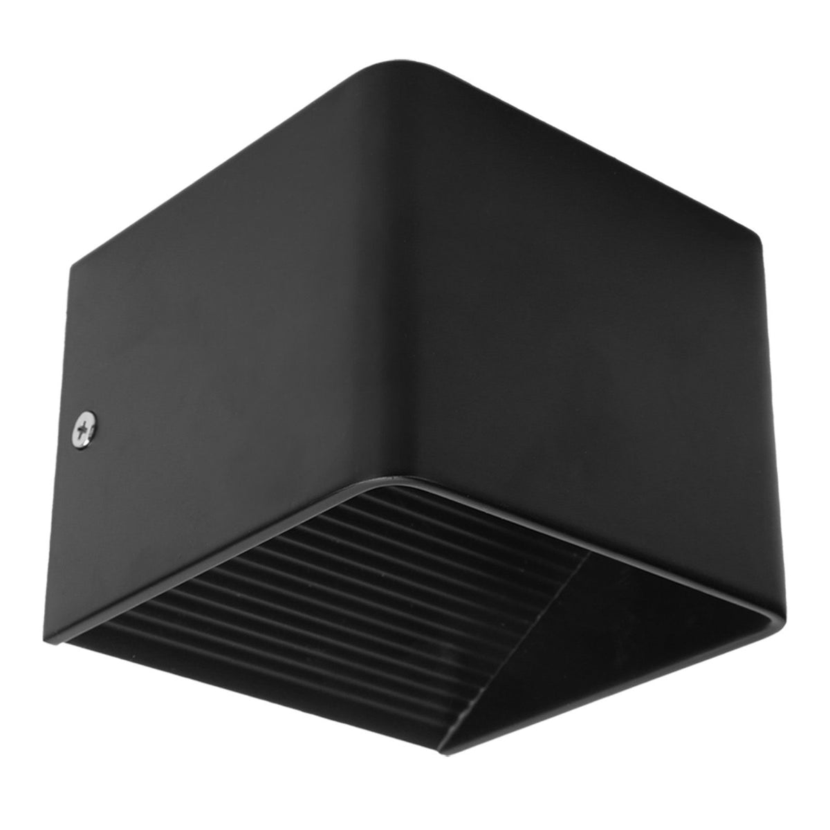 LED Wall Light Outdoor Waterproof IP65 Porch Garden Wall Bedroom Bedside Lamp AC85‑265V 3WBlack Shell Warm White Light