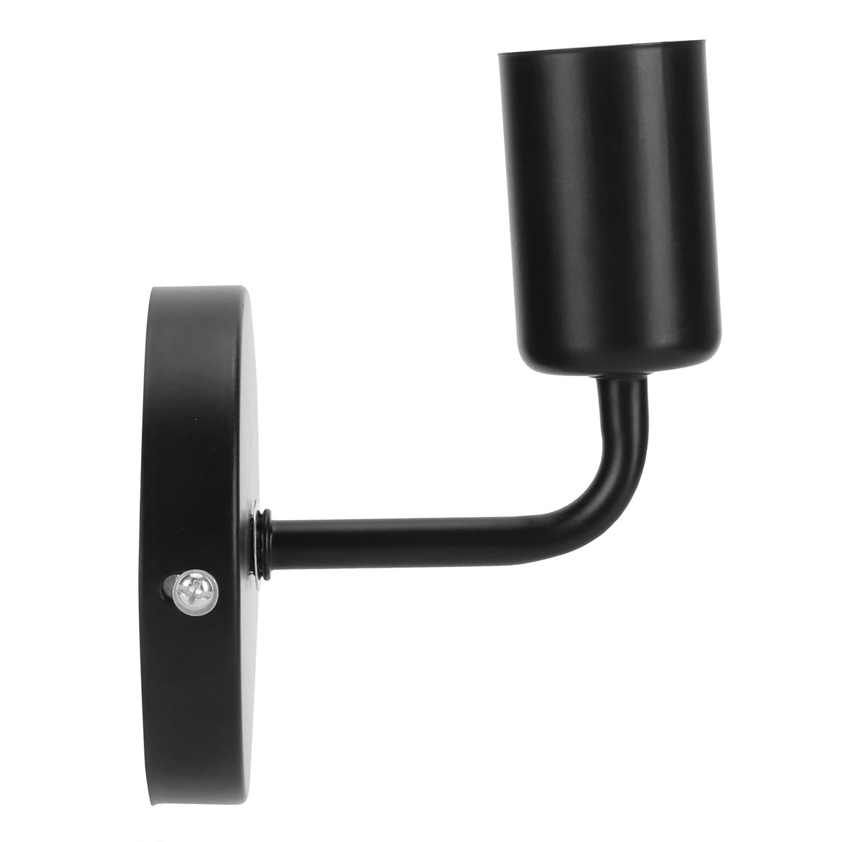 E27 Black Wall Lamp Retro Single Head Wall Light Fixture for Bedside Corridor Stair AC85‑265V