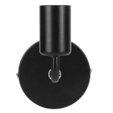E27 Black Wall Lamp Retro Single Head Wall Light Fixture for Bedside Corridor Stair AC85‑265V - Top-Down View