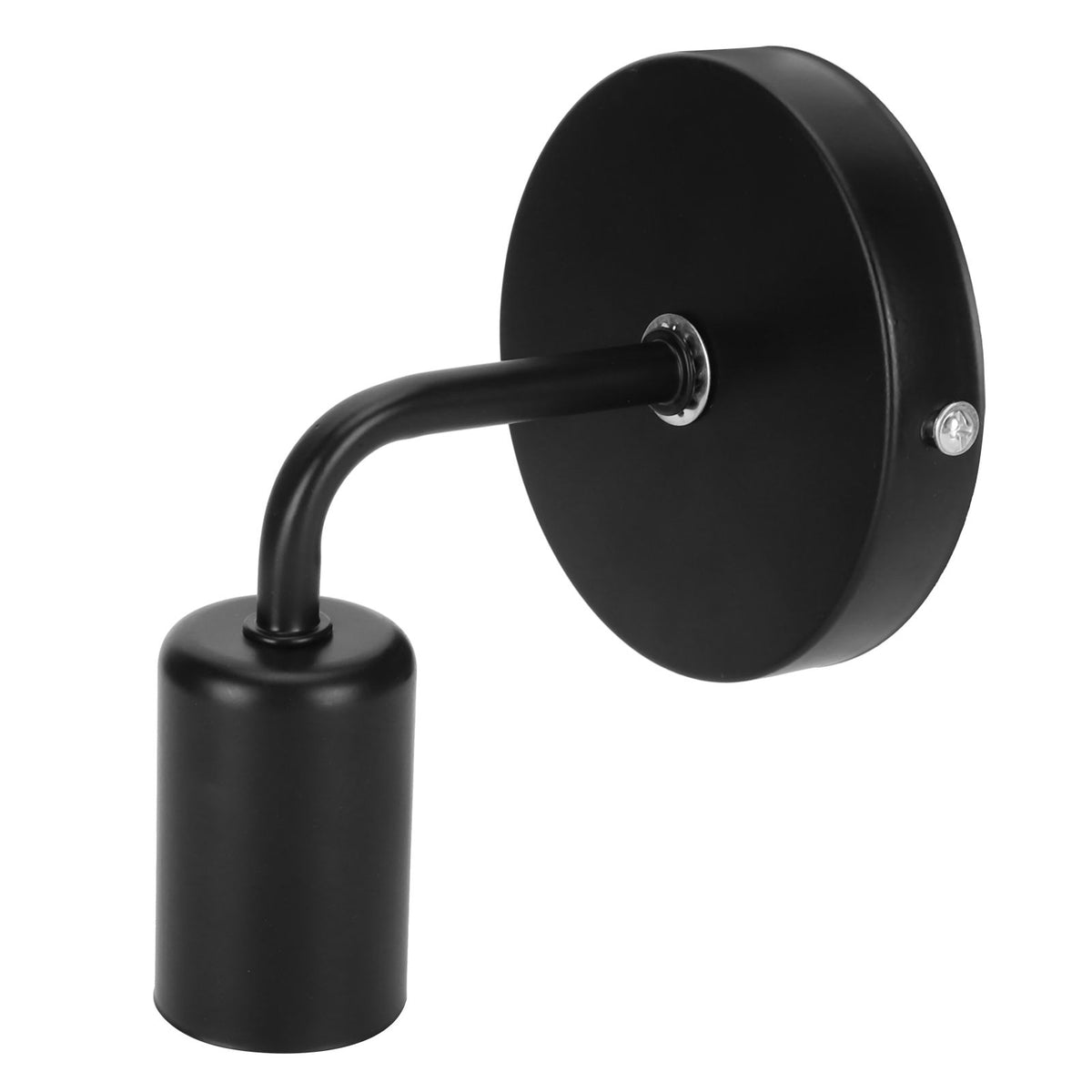 E27 Black Wall Lamp Retro Single Head Wall Light Fixture for Bedside Corridor Stair AC85‑265V