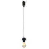 Modern Pendant Light Wrought Iron E27 Ceiling Chandelier for Living Room Bar Canteen 85-265VBlack