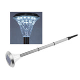 LED Solar Light Outdoor Decorative Lamp for Garden Yard Patio Landscape TransparentWhite Light