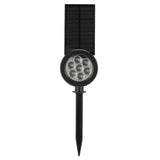 7LED Solar Light Intelligent Outdoor Garden Spotlight Lawn Lamp Landscape Lighting BlackWhite Light - 45-Degree Angle